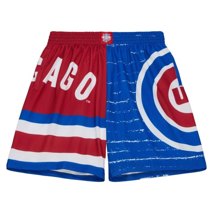 CHICAGO CUBS MITCHELL & NESS MEN'S MESH TRICOLOR SHORTS