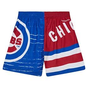 CHICAGO CUBS MITCHELL & NESS MEN'S MESH TRICOLOR SHORTS