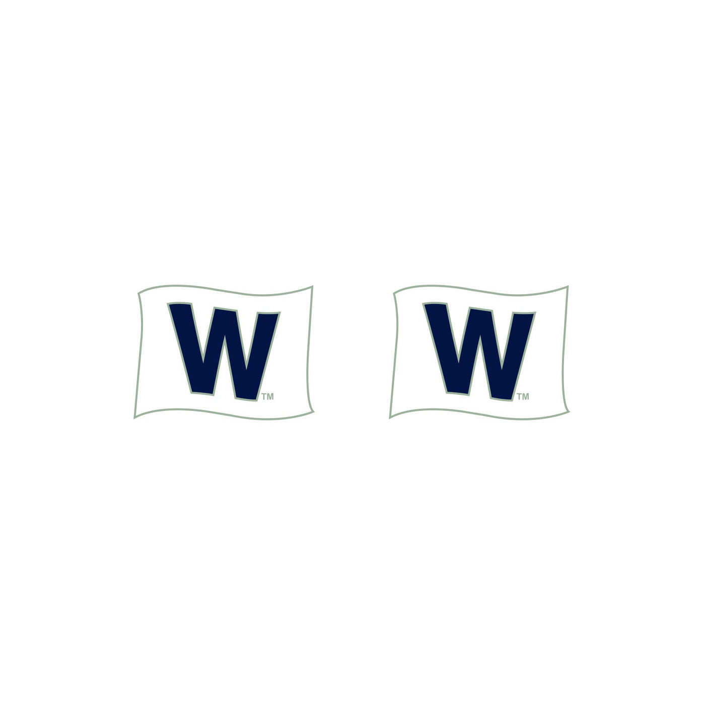 W FLAG CHICAGO CUBS EARRINGS - Ivy Shop