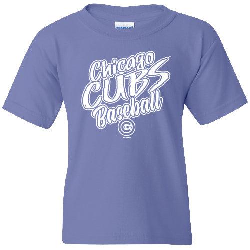 CHICAGO CUBS BIMM RIDDER YOUTH WOTNEY LAVENDER TEE