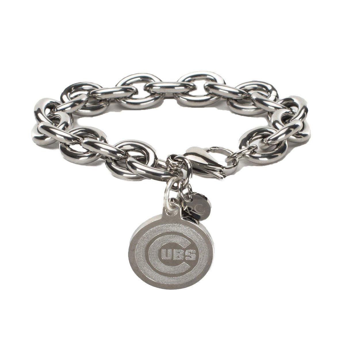 CHICAGO CUBS SILVER CHARM BRACELET - Ivy Shop