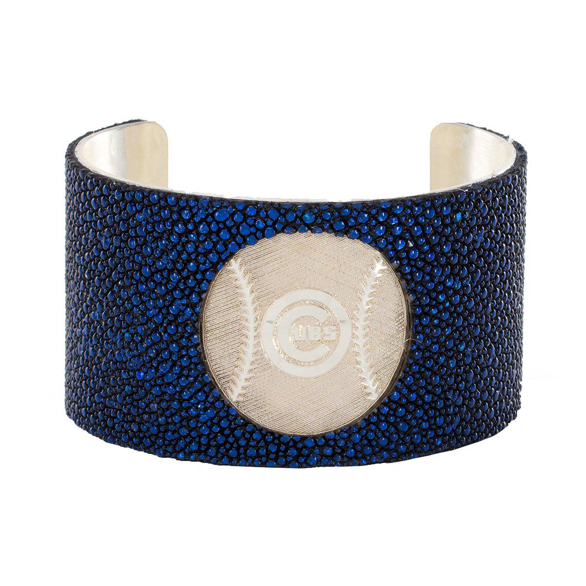 CHICAGO CUBS BLUE STINGRAY CUFF BRACELET - Ivy Shop