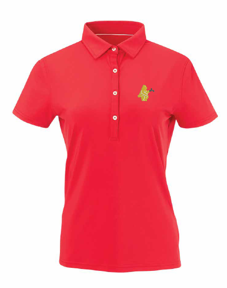 CHICAGO CUBS 1914 GOLF RED WOMEN'S POLO - Ivy Shop