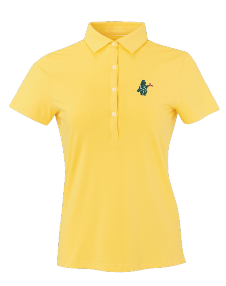 CHICAGO CUBS 1914 GOLF WOMEN'S YELLOW POLO - Ivy Shop