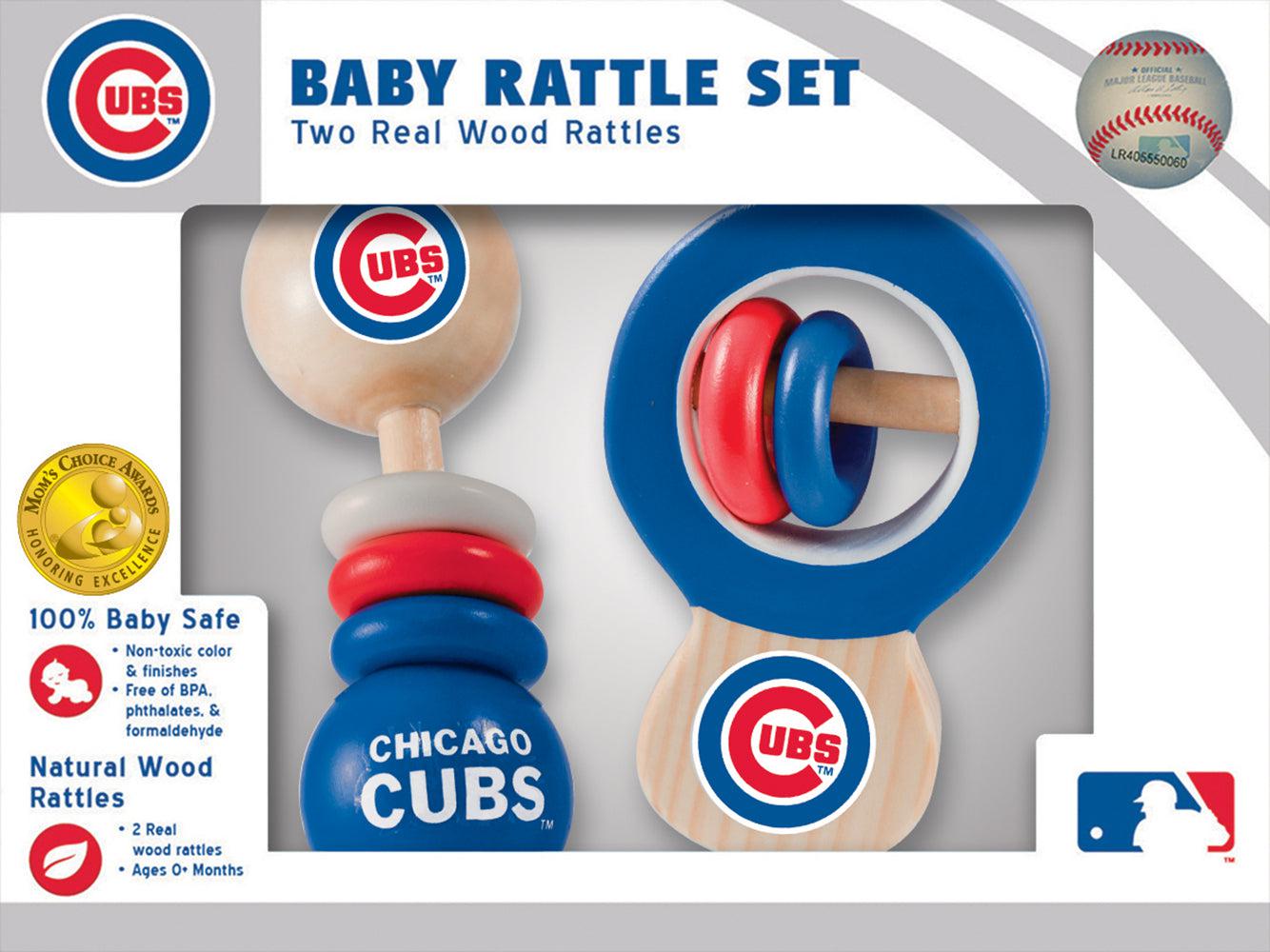 CHICAGO CUBS MASTERPIECE BABY RATTLE SET