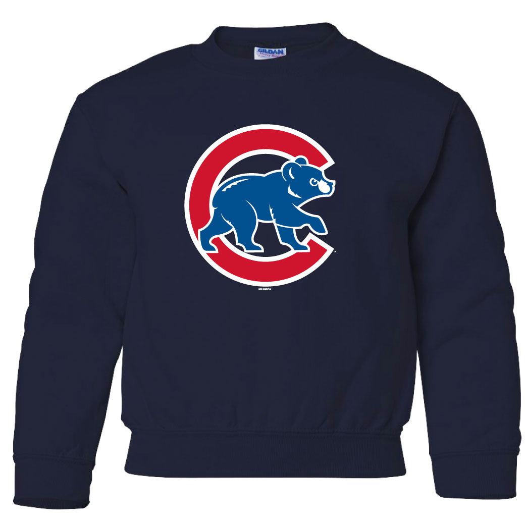 CHICAGO CUBS BIMM RIDDER YOUTH WALKING BEAR NAVY CREW