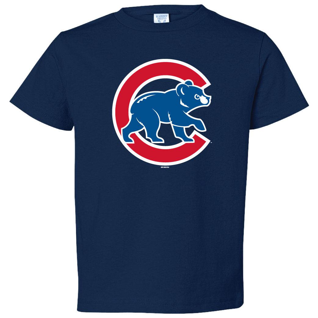 CHICAGO CUBS BIMM RIDDER YOUTH WALKING BEAR NAVY TEE