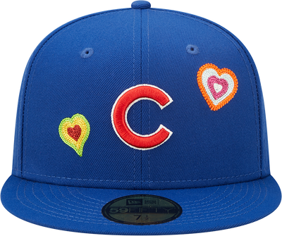CHICAGO CUBS NEW ERA CHAIN STITCH HEART 59FIFTY CAP