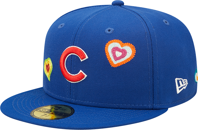 CHICAGO CUBS NEW ERA CHAIN STITCH HEART 59FIFTY CAP