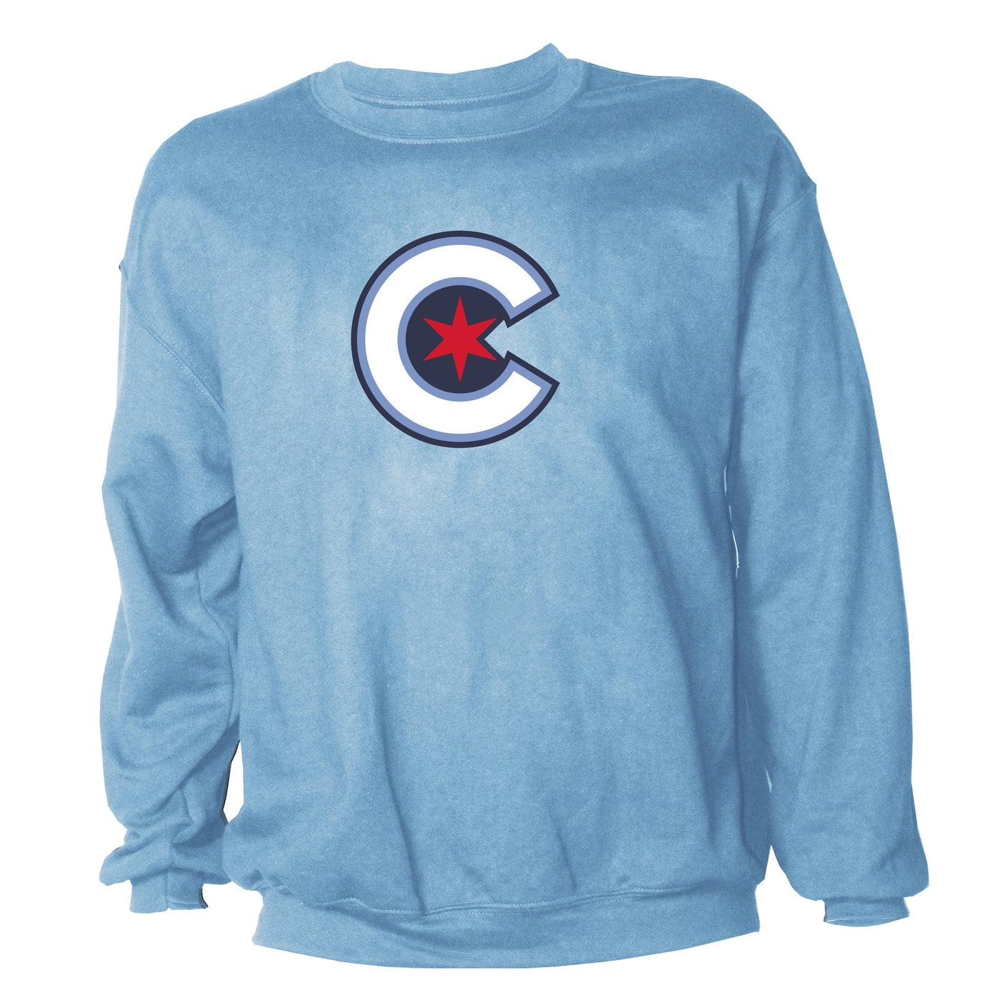 CHICAGO CUBS DYNASTY MEN'S CITY CONNECT LIGHT BLUE CREW