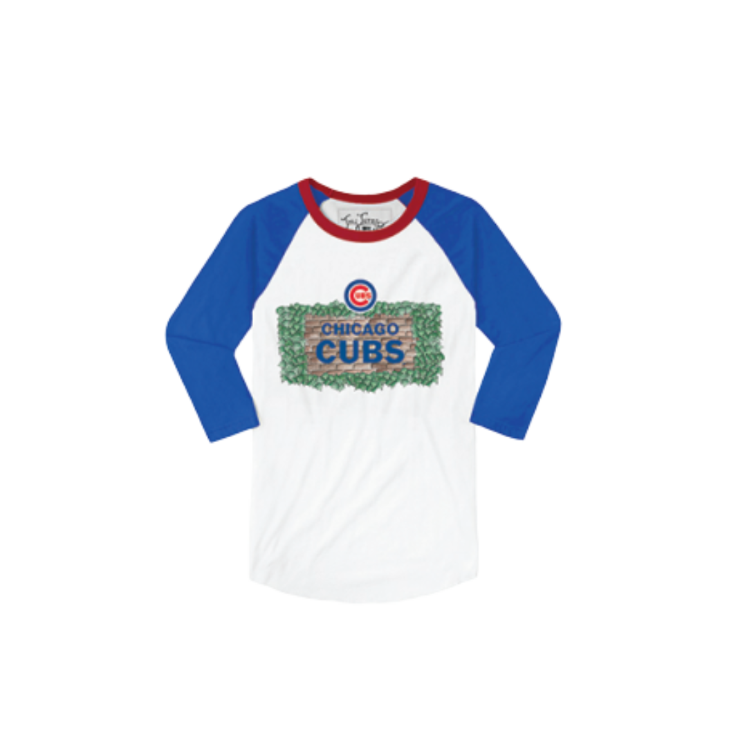 CHICAGO CUBS TINY TURNIP INFANT RAGLAN IVY WALL TEE