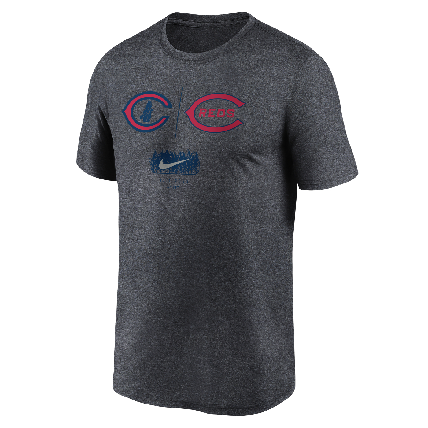 CHICAGO CUBS NIKE MEN'S FIELD OF DREAMS DARK GRAY DUELING TEE