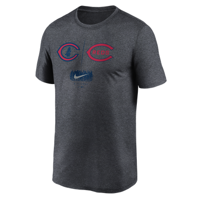 CHICAGO CUBS NIKE MEN'S FIELD OF DREAMS DARK GRAY DUELING TEE