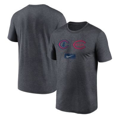 CHICAGO CUBS NIKE MEN'S FIELD OF DREAMS DARK GRAY DUELING TEE
