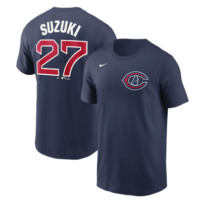 CHICAGO CUBS NIKE MEN'S FIELD OF DREAMS SEIYA SUZUKI NAME AND NUMBER TEE