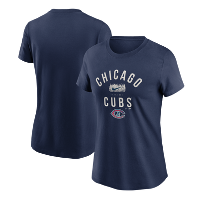 CHICAGO CUBS NIKE WOMEN'S FIELD OF DREAMS NAVY TEE