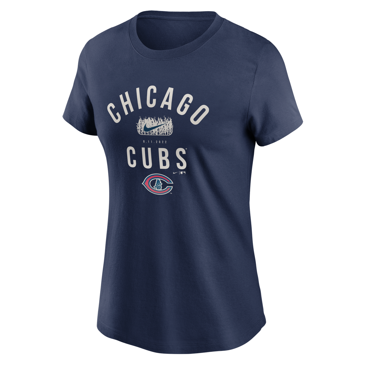 CHICAGO CUBS NIKE WOMEN'S FIELD OF DREAMS NAVY TEE
