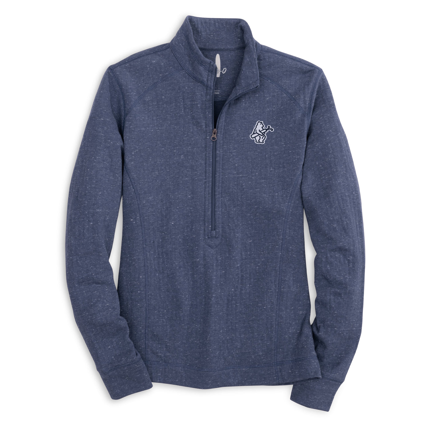 CHICAGO CUBS JOHNNIE-O WOMEN'S 1914 GOLF KENNEDY NAVY PARTIAL ZIP