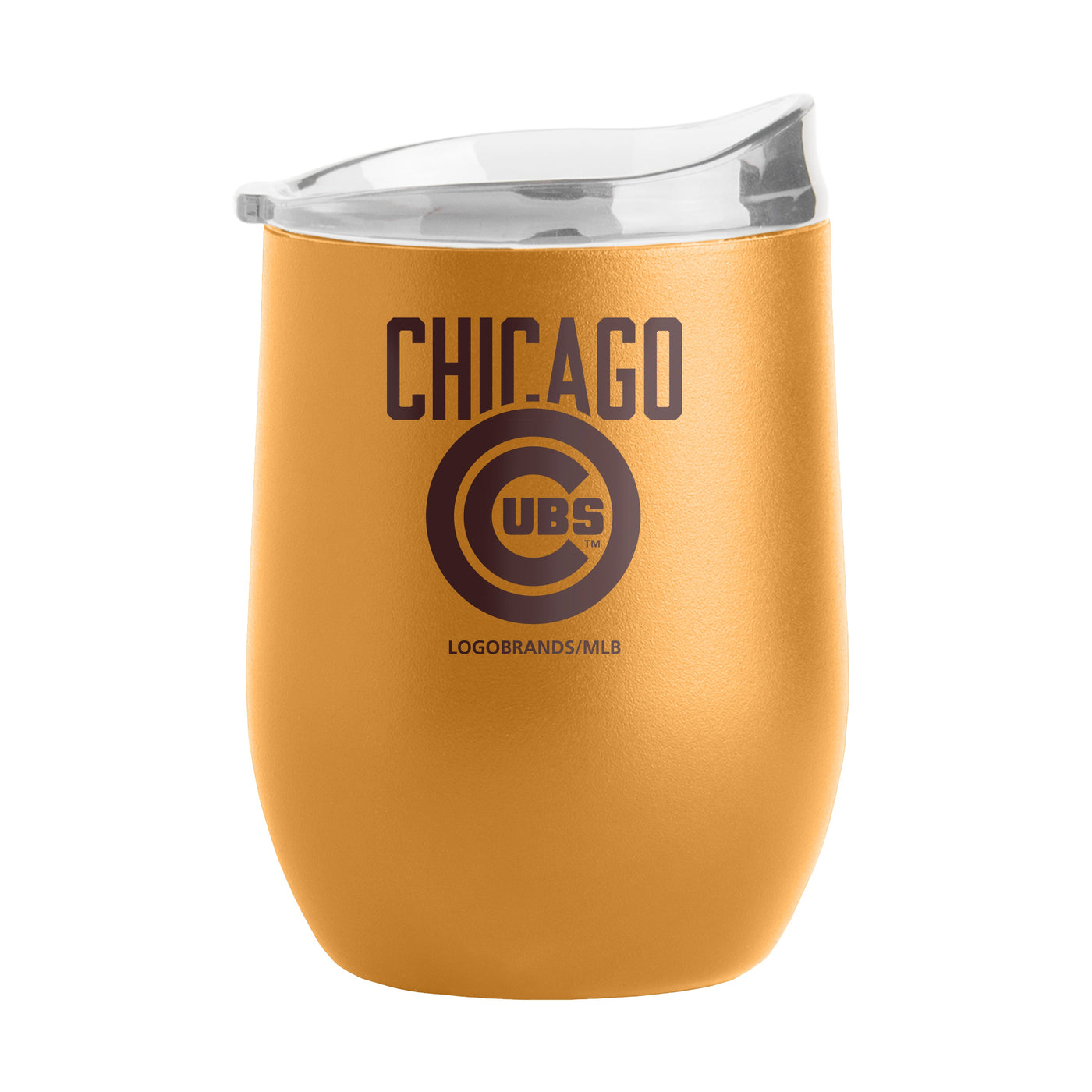 CHICAGO CUBS LOGO BRAND OAK WINE TUMBLER