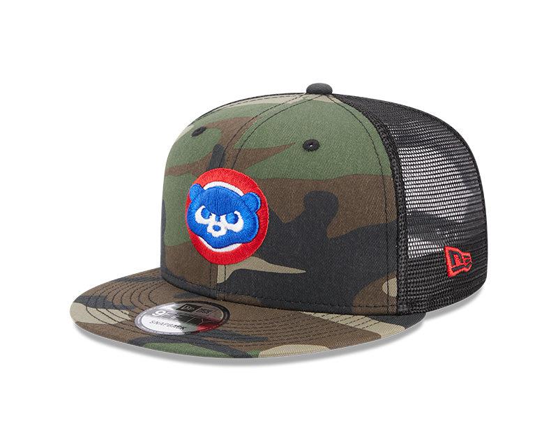 CHICAGO CUBS NEW ERA 1984 CAMO 9FIFTY ADJUSTABLE TRUCKER CAP