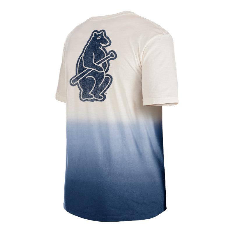 CHICAGO CUBS NEW ERA MEN'S 1914 NAVY AND WHITE GRADIENT TEE in