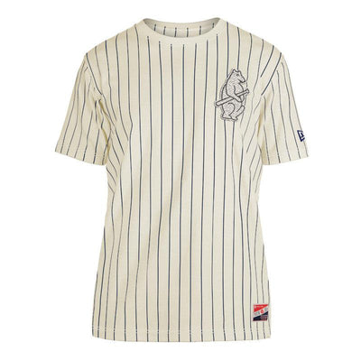 CHICAGO CUBS NEW ERA MEN'S 1914 PINSTRIPE  LOGO TEE