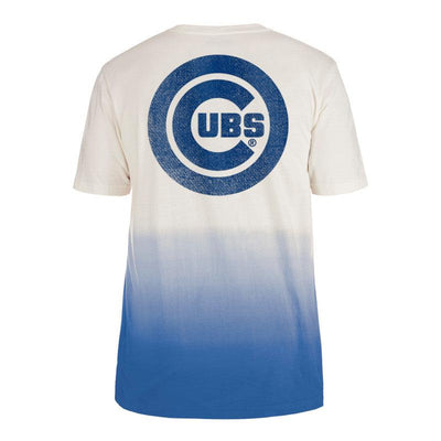 CHICAGO CUBS NEW ERA MEN'S BLUE AND WHITE GRADIENT TEE