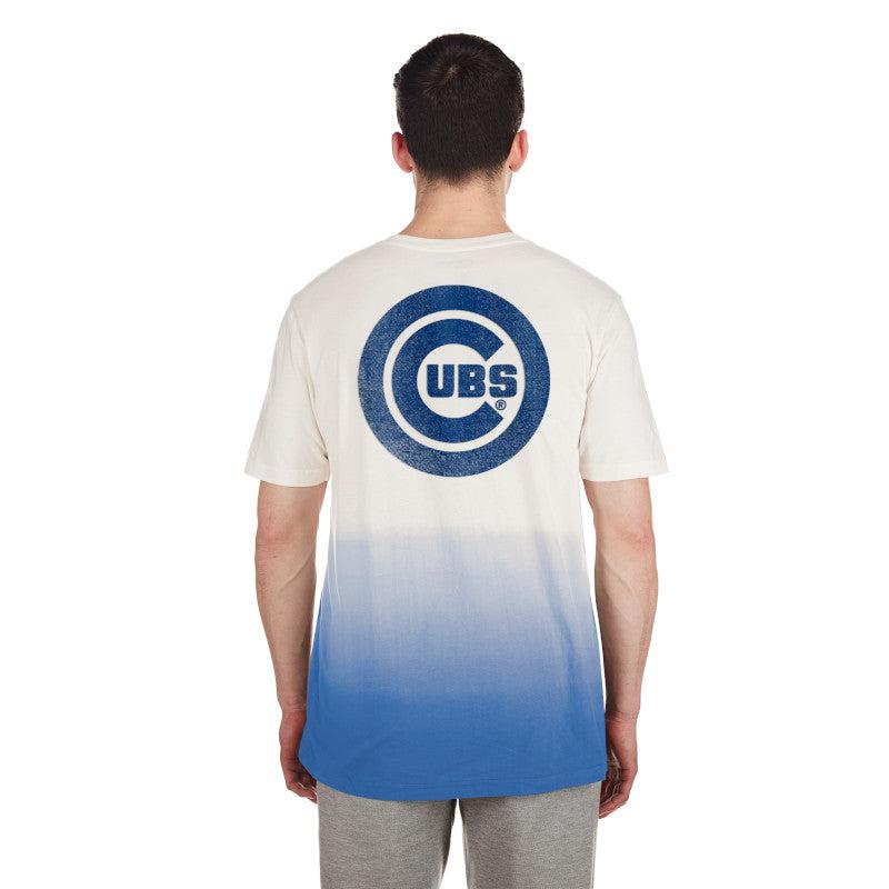 CHICAGO CUBS NEW ERA MEN'S BLUE AND WHITE GRADIENT TEE