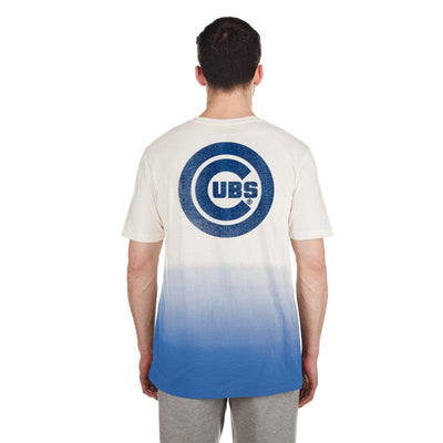 CHICAGO CUBS NEW ERA MEN'S BLUE AND WHITE GRADIENT TEE