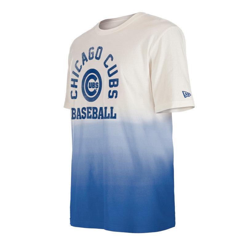 CHICAGO CUBS NEW ERA MEN'S BLUE AND WHITE GRADIENT TEE