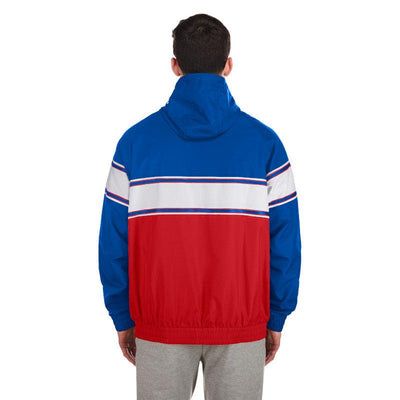 CHICAGO CUBS NEW ERA MEN'S COLORBLOCK THROWBACK HOODED JACKET