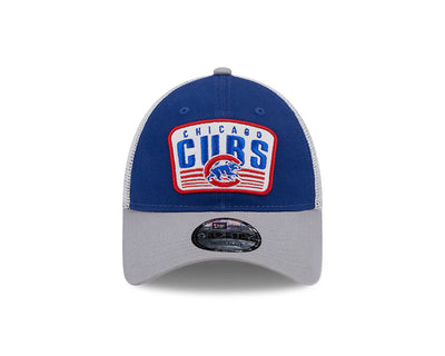 CHICAGO CUBS NEW ERA MEN'S WALKING BEAR PATCH BLUE AND WHITE ADJUSTABLE CAP