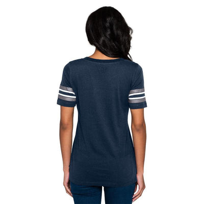 CHICAGO CUBS NEW ERA WOMEN'S 1914 FAIRWAY NAVY TEE