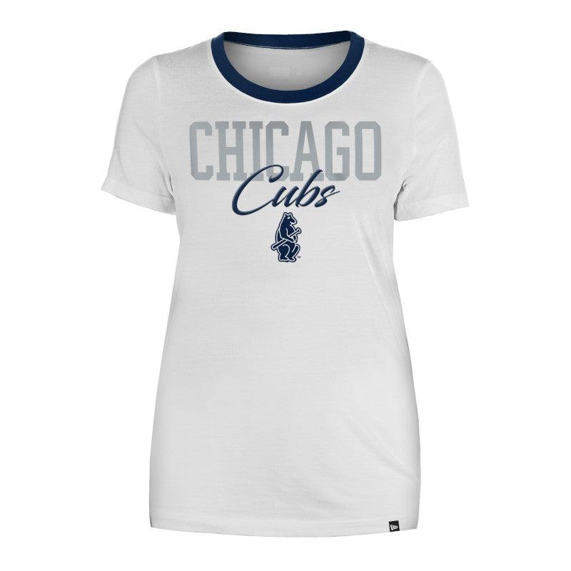 CHICAGO CUBS NEW ERA WOMEN'S 1914 GAMEDAY WHITE TEE
