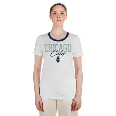 CHICAGO CUBS NEW ERA WOMEN'S 1914 GAMEDAY WHITE TEE