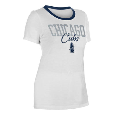 CHICAGO CUBS NEW ERA WOMEN'S 1914 GAMEDAY WHITE TEE