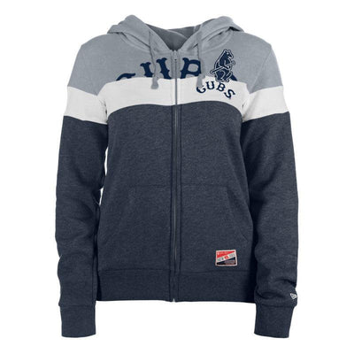CHICAGO CUBS NEW ERA WOMEN'S 1914 THROWBACK FULL ZIP HOODIE