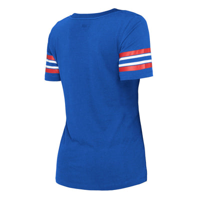 CHICAGO CUBS NEW ERA WOMEN'S FAIRWAY ROYAL TEE