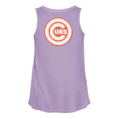 CHICAGO CUBS NEW ERA WOMEN'S PURPLE AND ORANGE COLOR PACK TANK