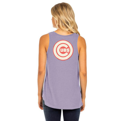 CHICAGO CUBS NEW ERA WOMEN'S PURPLE AND ORANGE COLOR PACK TANK