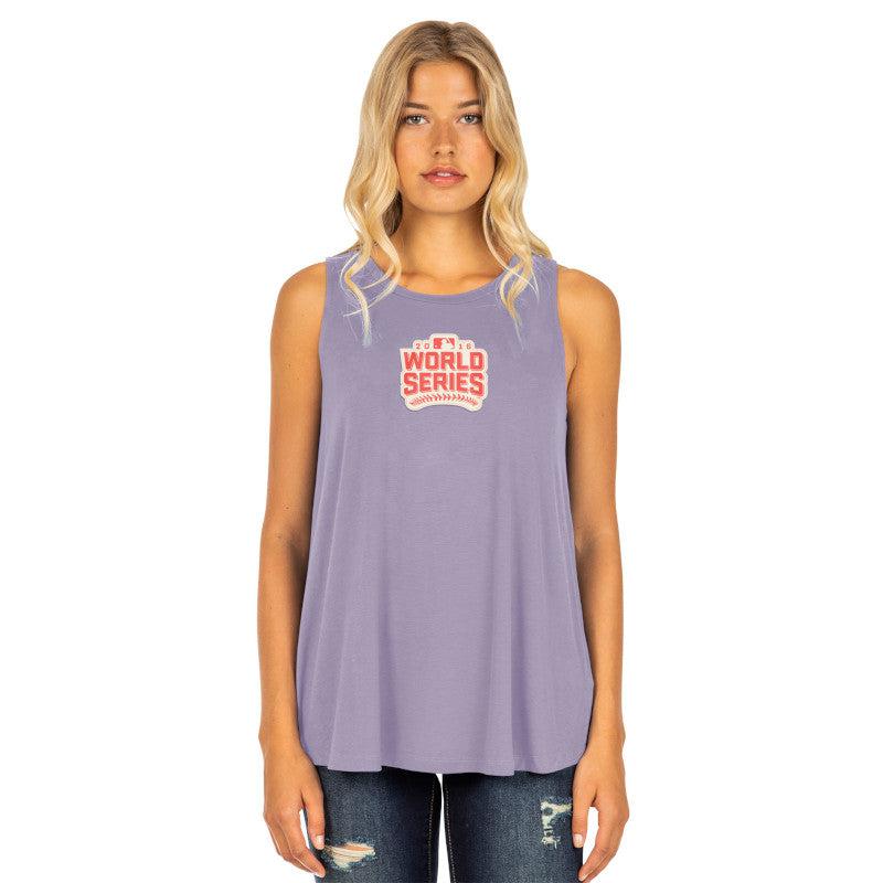 CHICAGO CUBS NEW ERA WOMEN'S PURPLE AND ORANGE COLOR PACK TANK