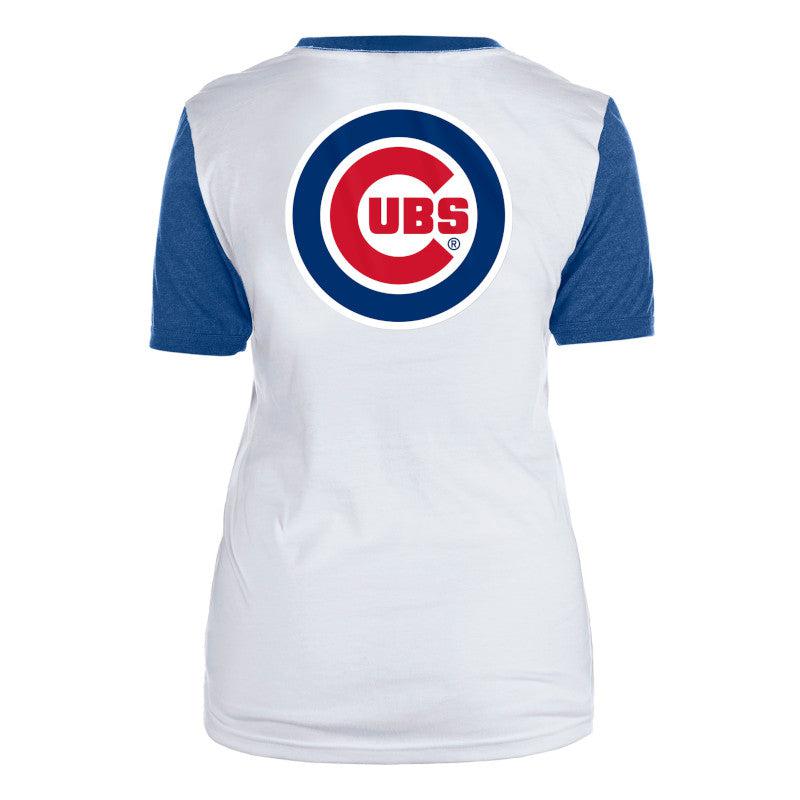 CHICAGO CUBS NEW ERA WOMEN'S RINGER RAGLAN TEE