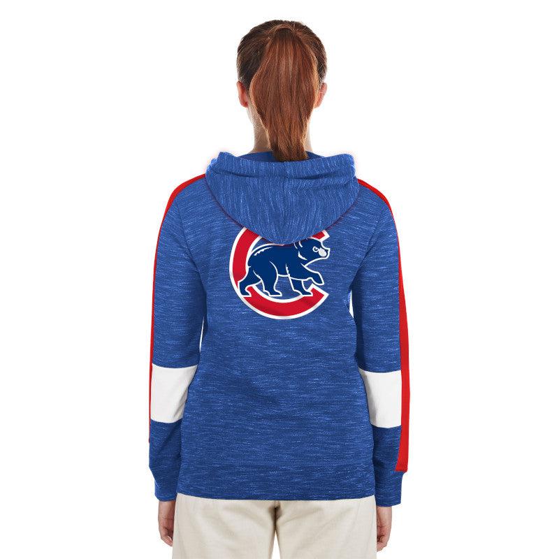 CHICAGO CUBS NEW ERA WOMEN'S WALKING BEAR FULL ZIP ACTIVE HOODIE