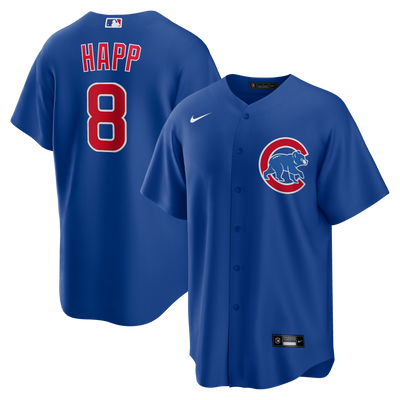 CHICAGO CUBS NIKE MEN'S IAN HAPP ALTERNATE BLUE JERSEY