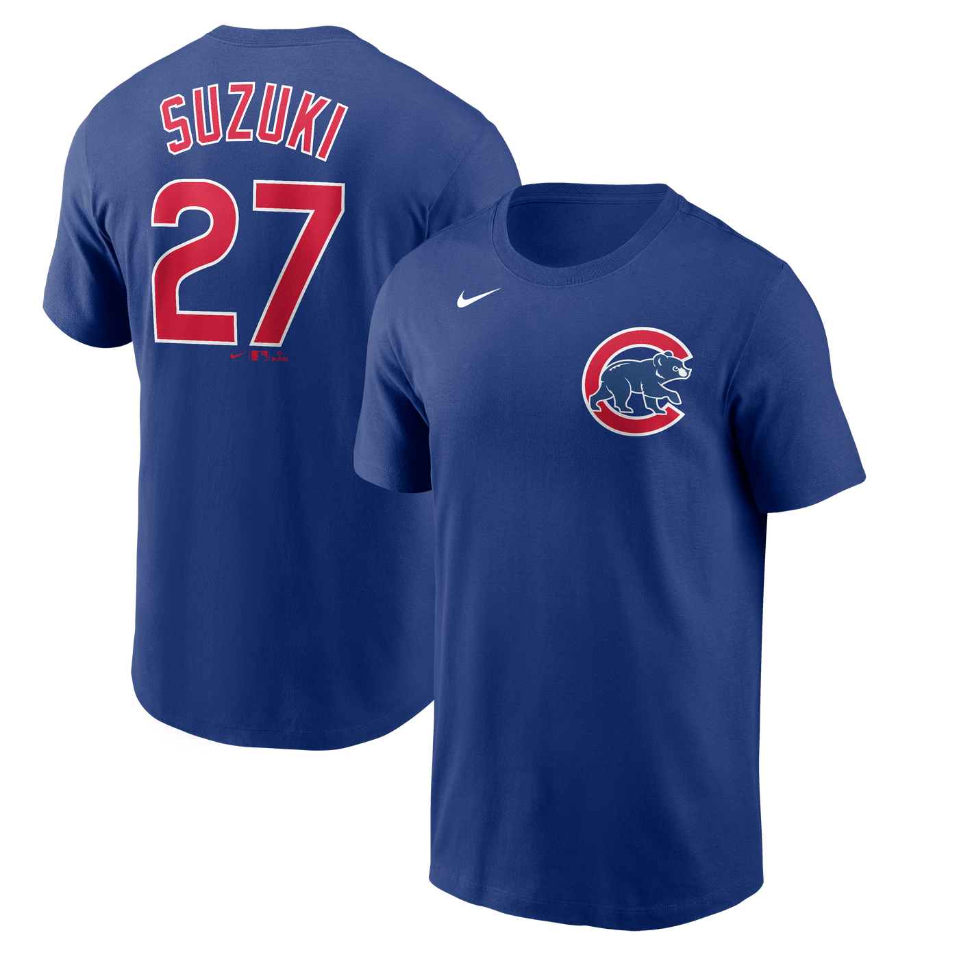 CHICAGO CUBS NIKE MEN'S SEIYA SUZUKI NAME AND NUMBER TEE