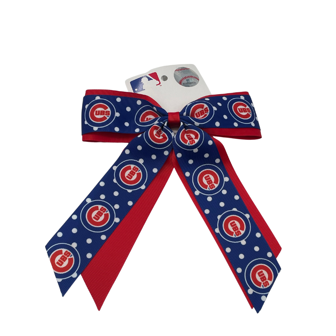 CHICAGO CUBS YOUTH POLKA DOT CHEER BOW