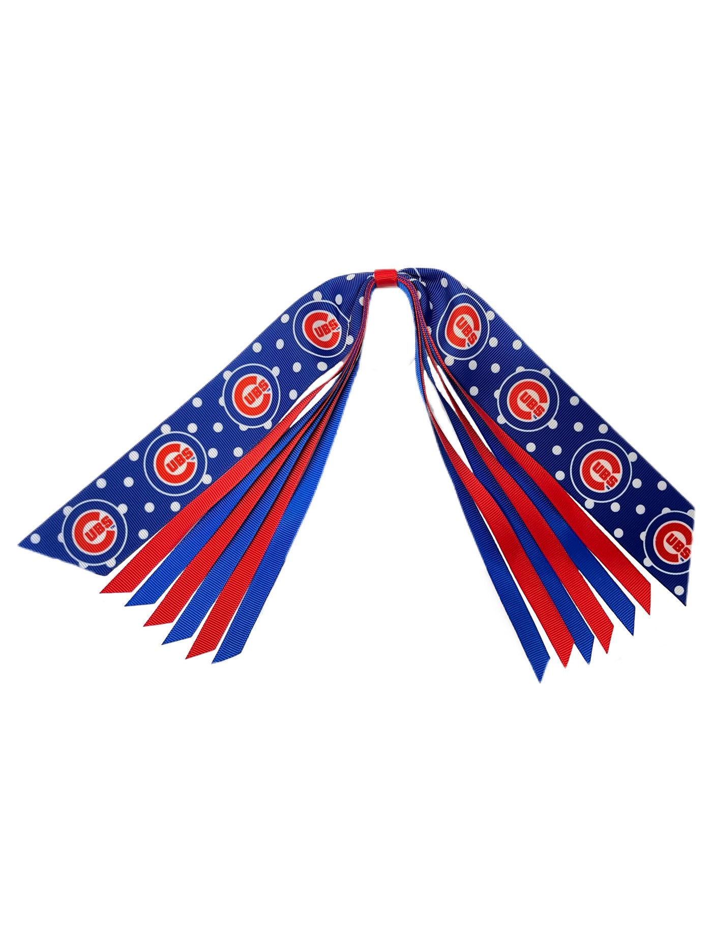 CHICAGO CUBS YOUTH POLKA DOT STREAM HAIR ELASTIC