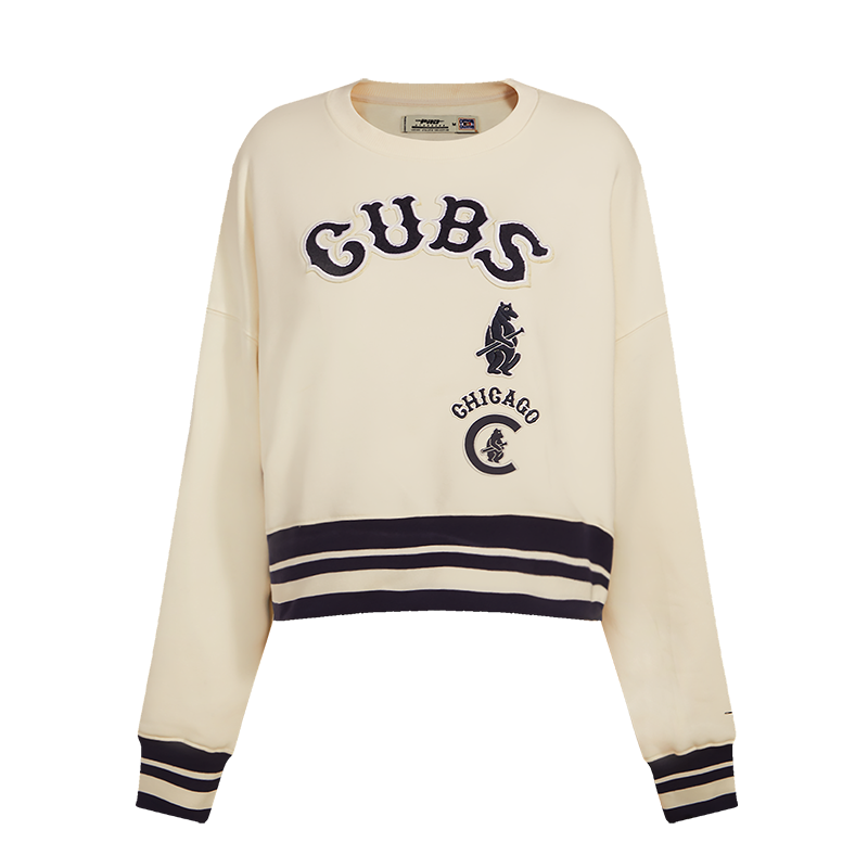 CHICAGO CUBS PRO STANDARD WOMEN'S 1914 RETRO NATURAL CREW