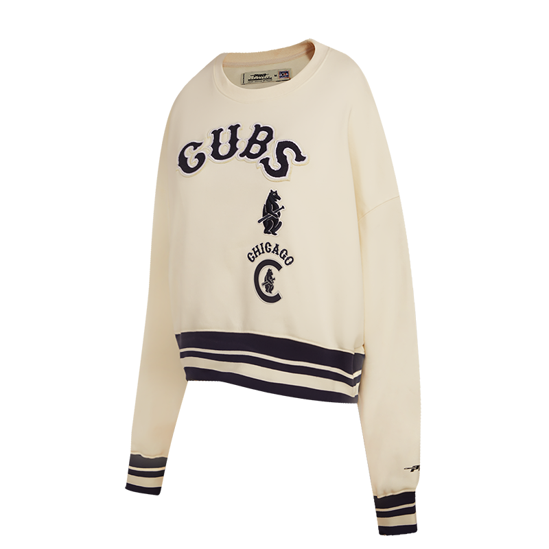 CHICAGO CUBS PRO STANDARD WOMEN'S 1914 RETRO NATURAL CREW