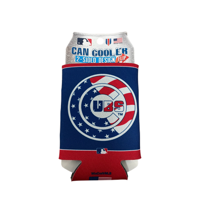 CHICAGO CUBS WINCRAFT RED WHITE AND BLUE KOOZIE